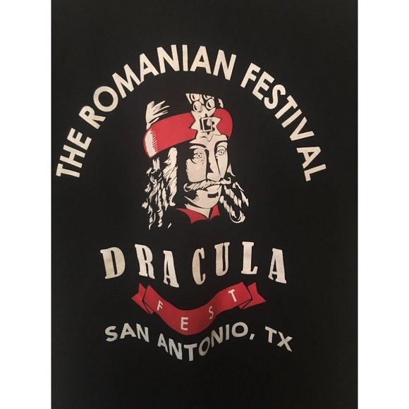 The Romanian Festival Dracula Fest San‎ Antonio TX T Shirt Sz S - Picture 1 of 4